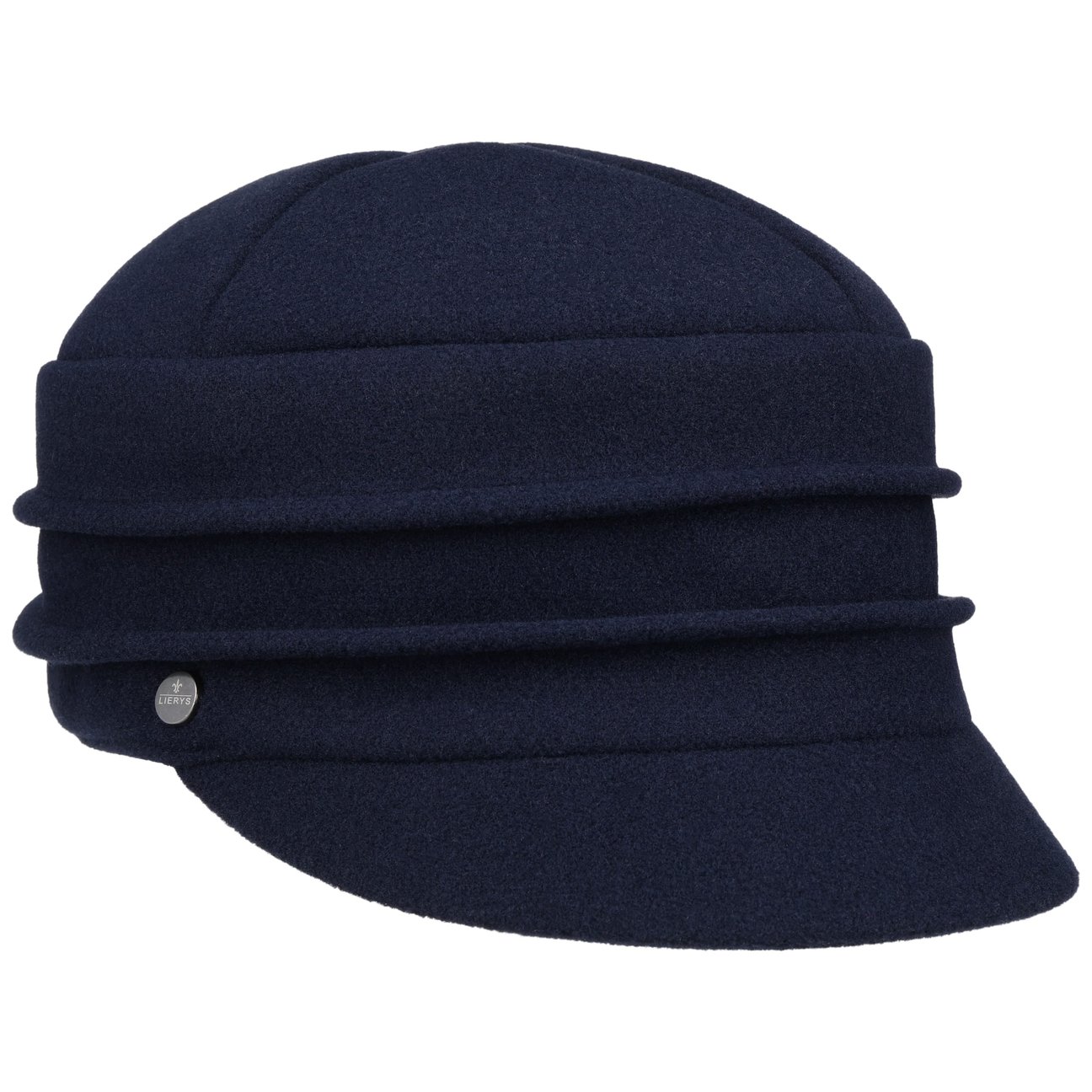 Lierys Girls Blue Valuvia Newsboy Cap With Pompom By