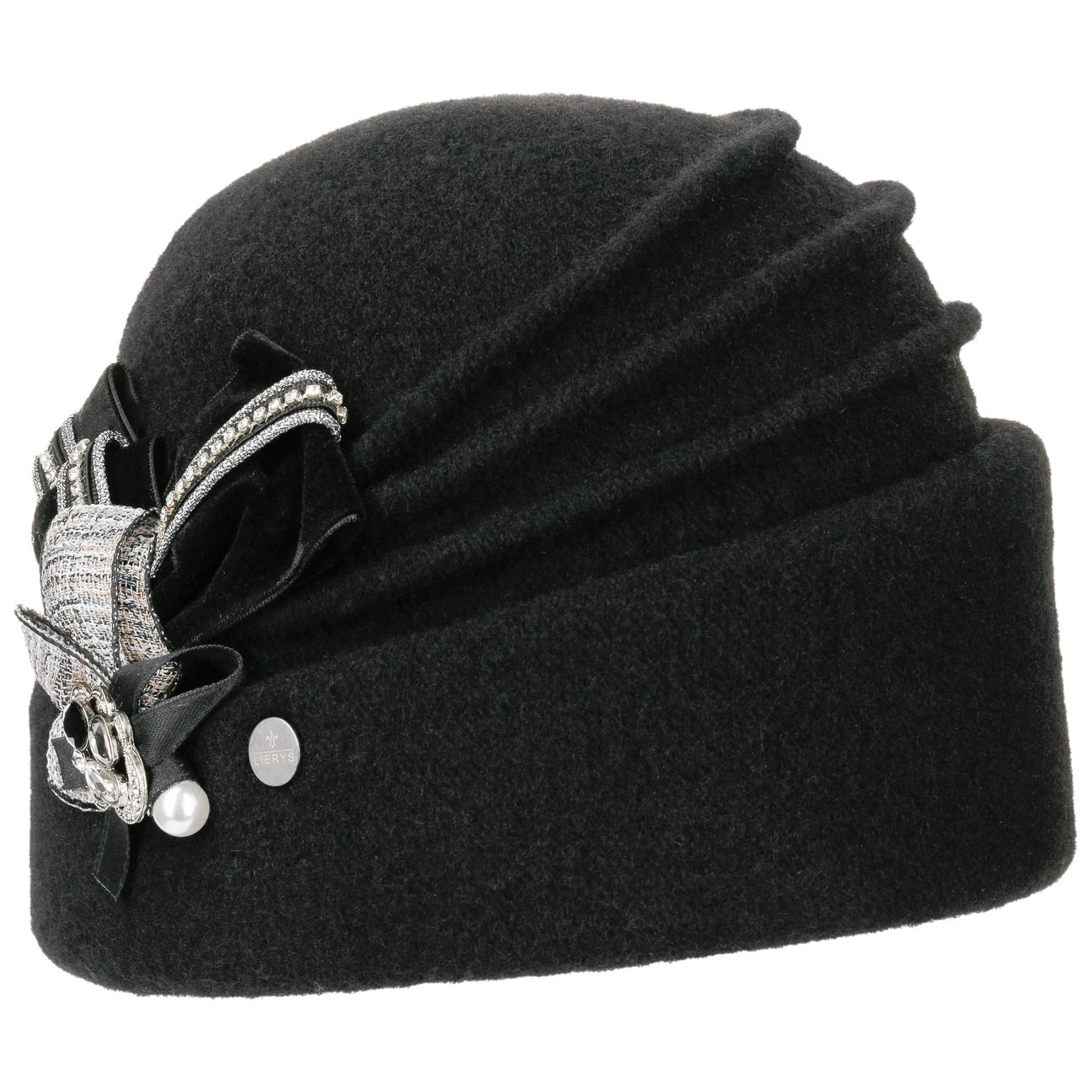 Lierys Women's Black Lamezia Wool Hat By