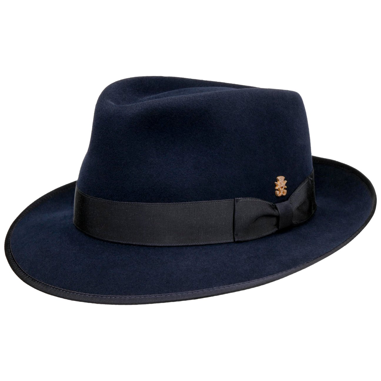 Mayser Women's Navy Marcelo Bogart Wool Felt Hat Zechbauer By
