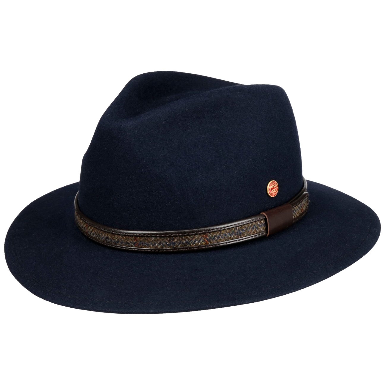Mayser Women's Blue Gedeon Traveller Fur Felt Hat By