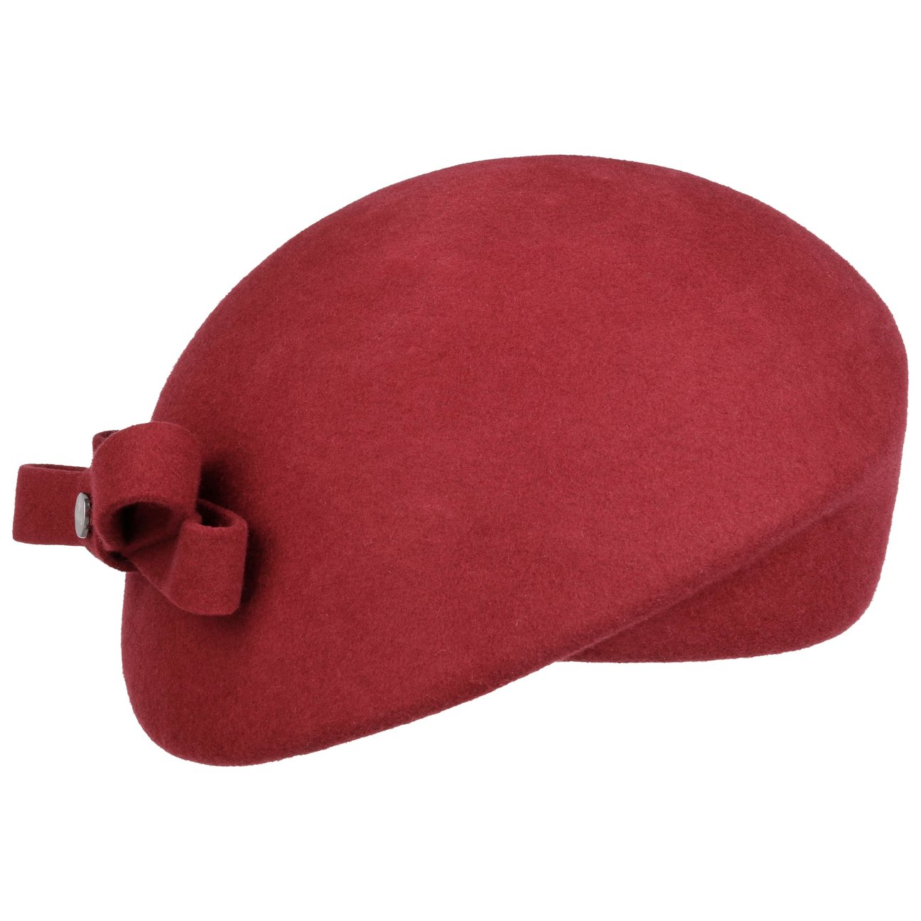 Lierys Women's Bordeaux Wool Beret With Loop By