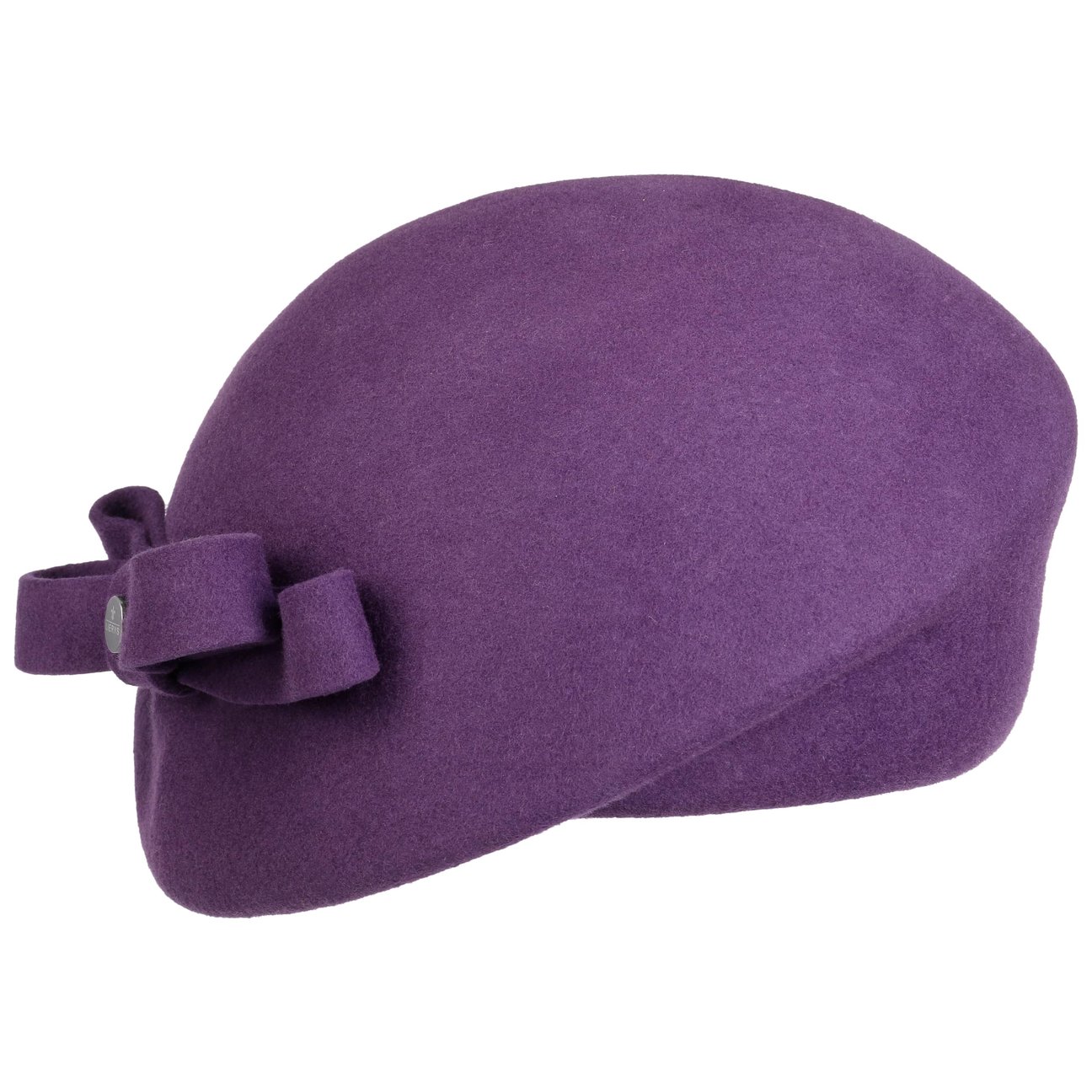 Lierys Women's Purple Wool Beret With Loop By