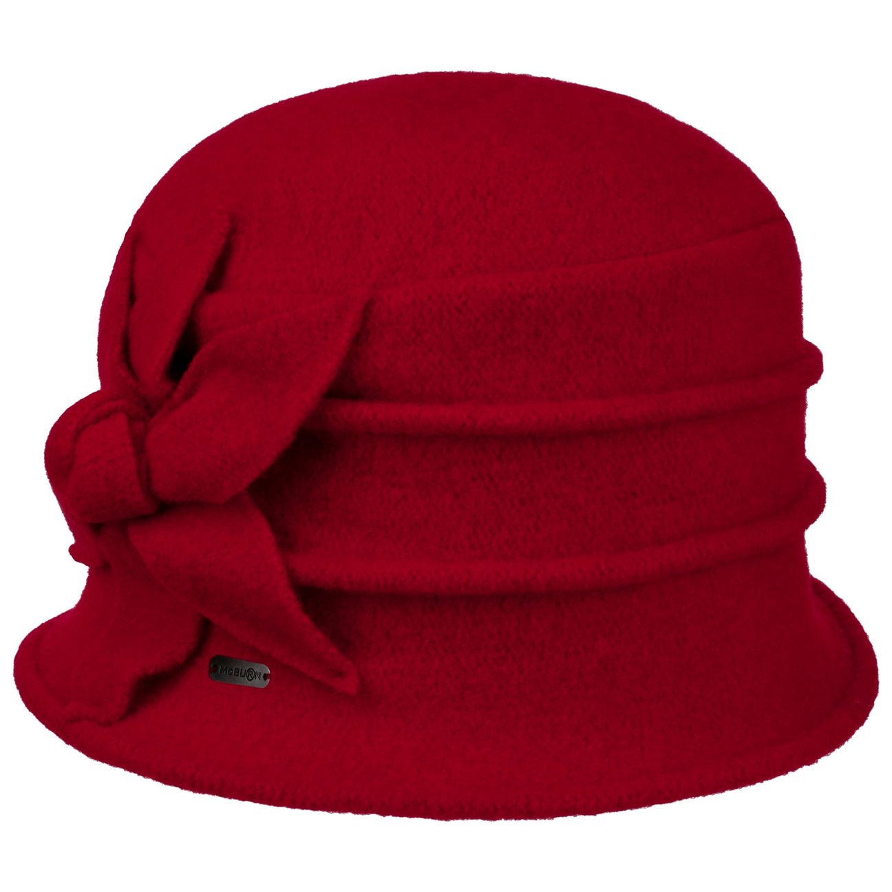 Mcburn Women's Red Maliva Milled Wool Hat By