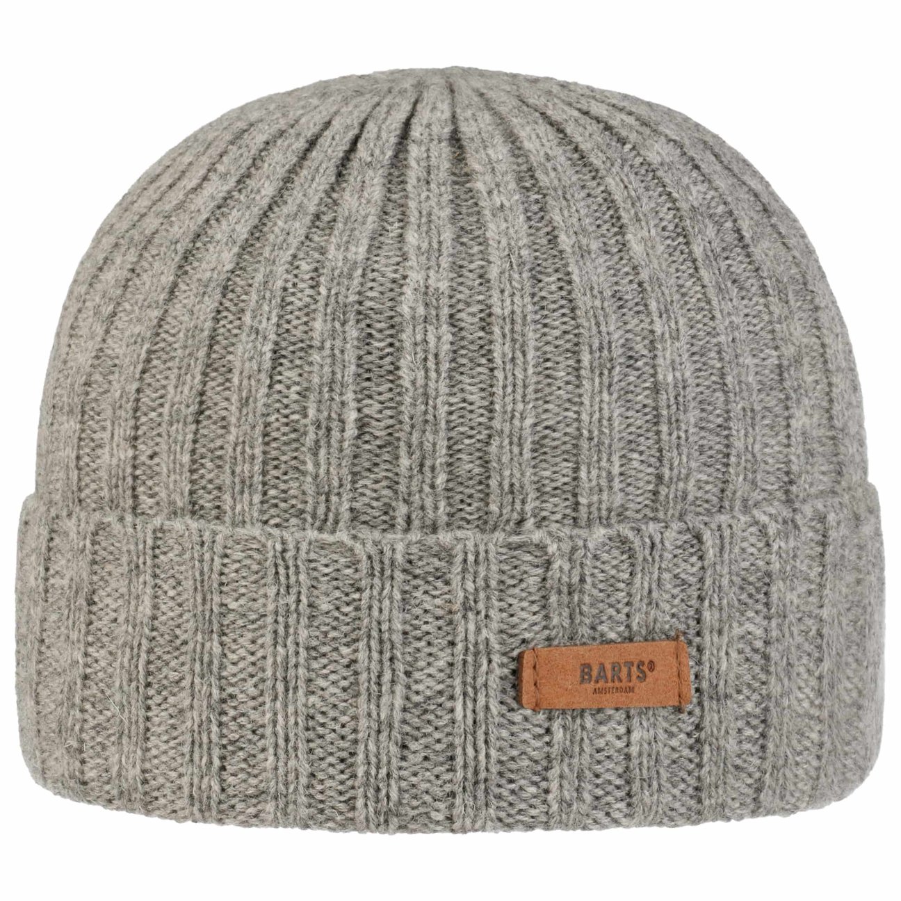 Barts Men's Grey Haakon Beanie Hat With Cuff By