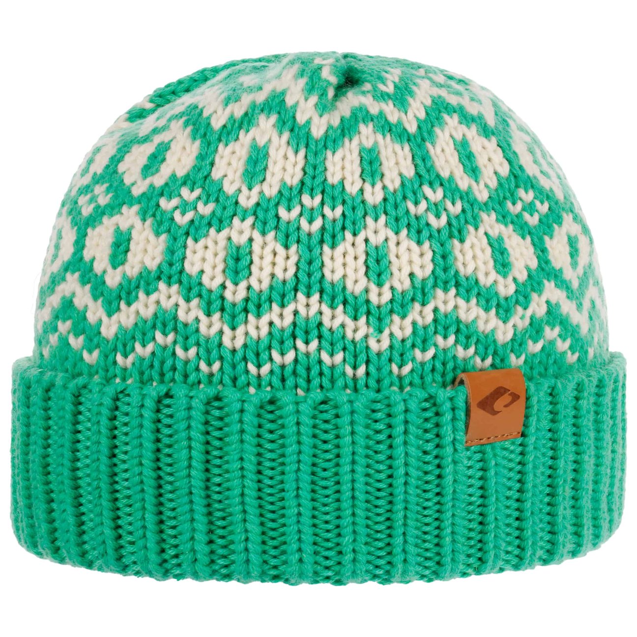 Chillouts Men's Green Twotone Solea Beanie With Cuff By