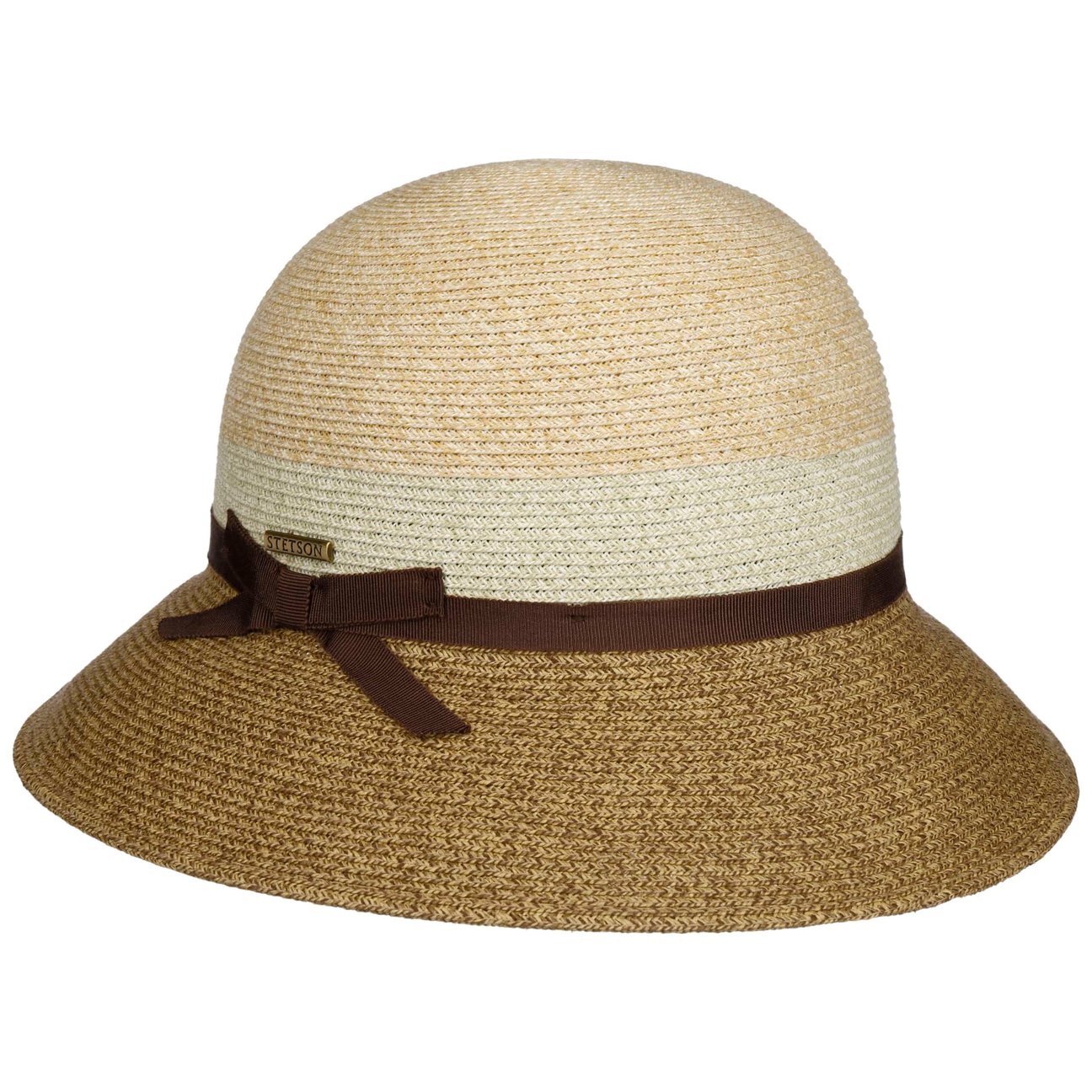 Stetson Women's Nature-Brown Contrast Brim Toyo ´S Hat By