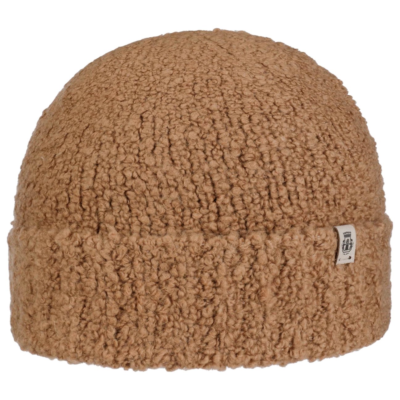 Roeckl Women's Brown Soft Bouclé Beanie Hat With Cuff By