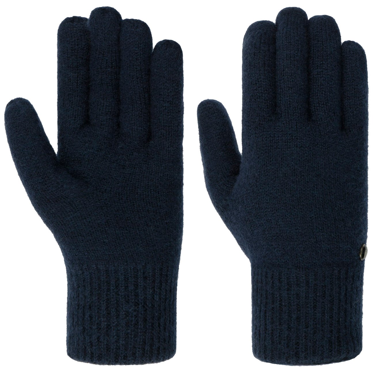 Roeckl Navy Wool Gloves With Cashmere By