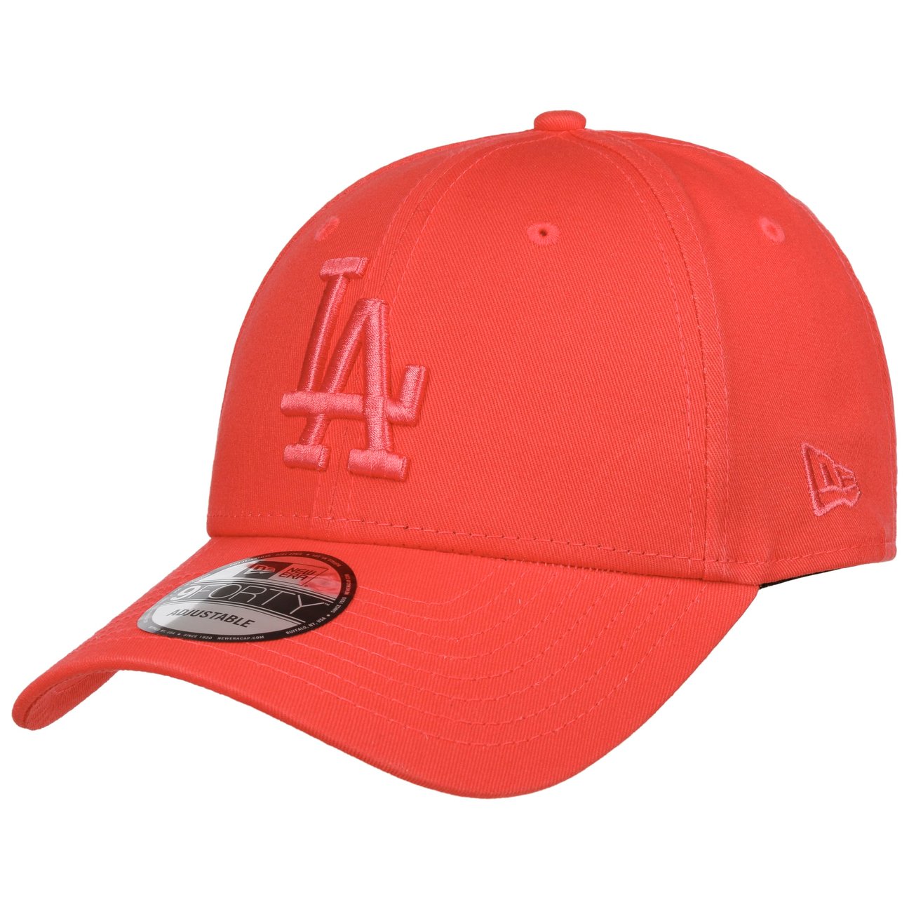 New Era Men's Orange 9Forty Dodgers League Essential Cap By