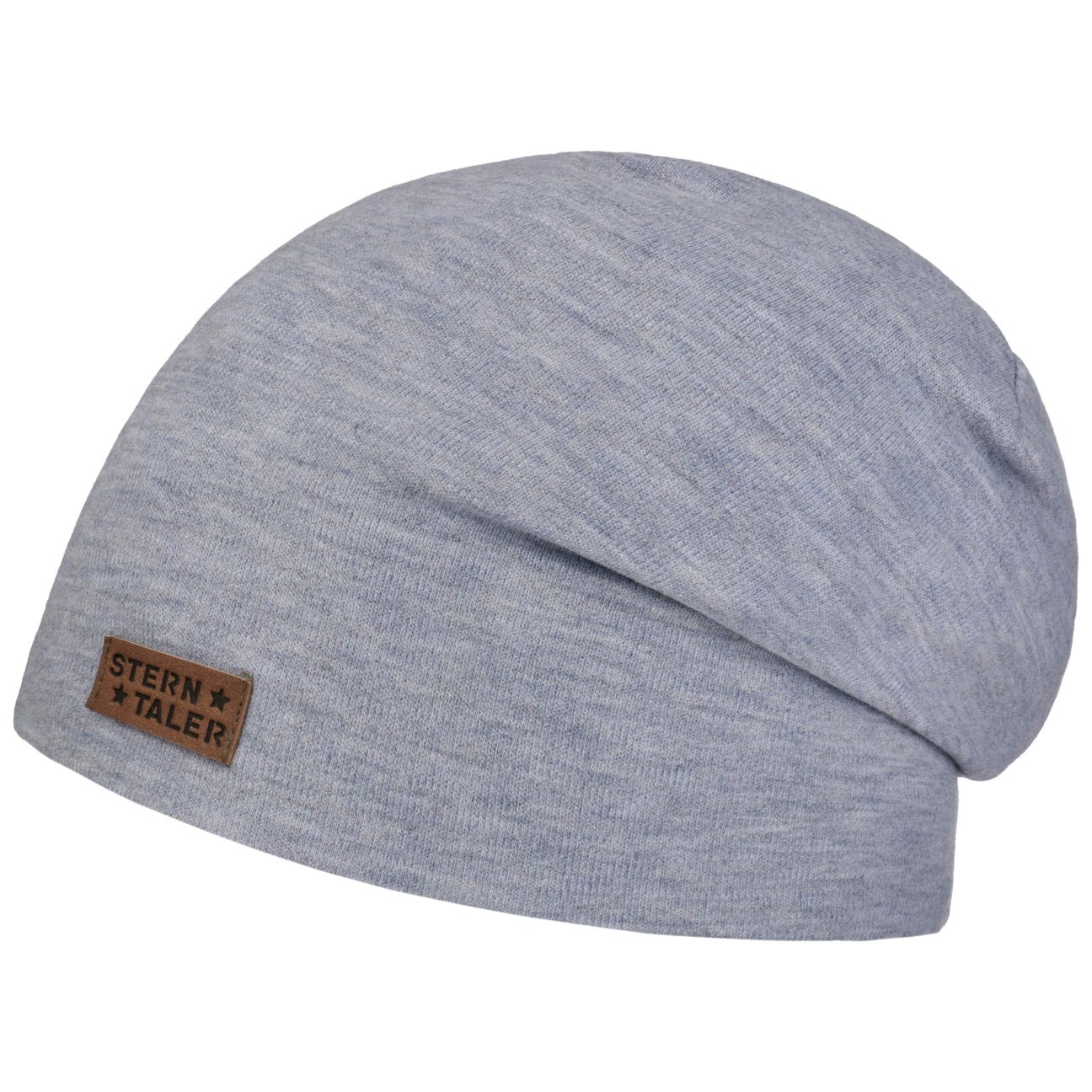 Sterntaler Blue Uni Melange Slouch Kids Beanie By