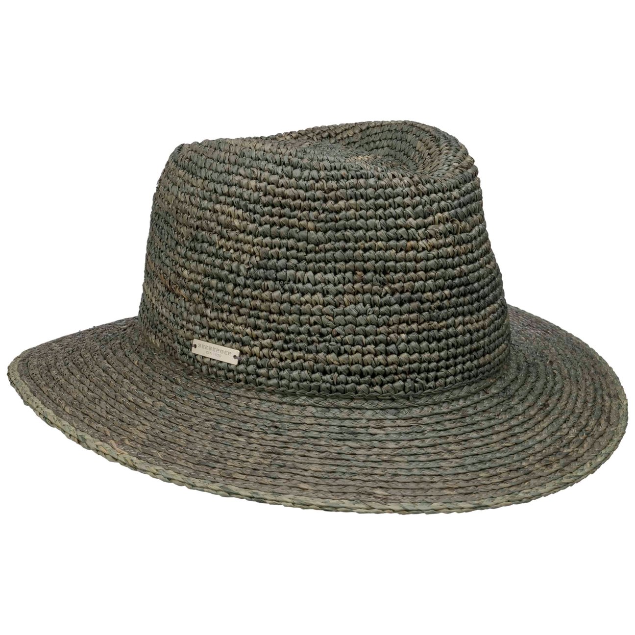 Seeberger Women's Green Tascova Straw Hat By