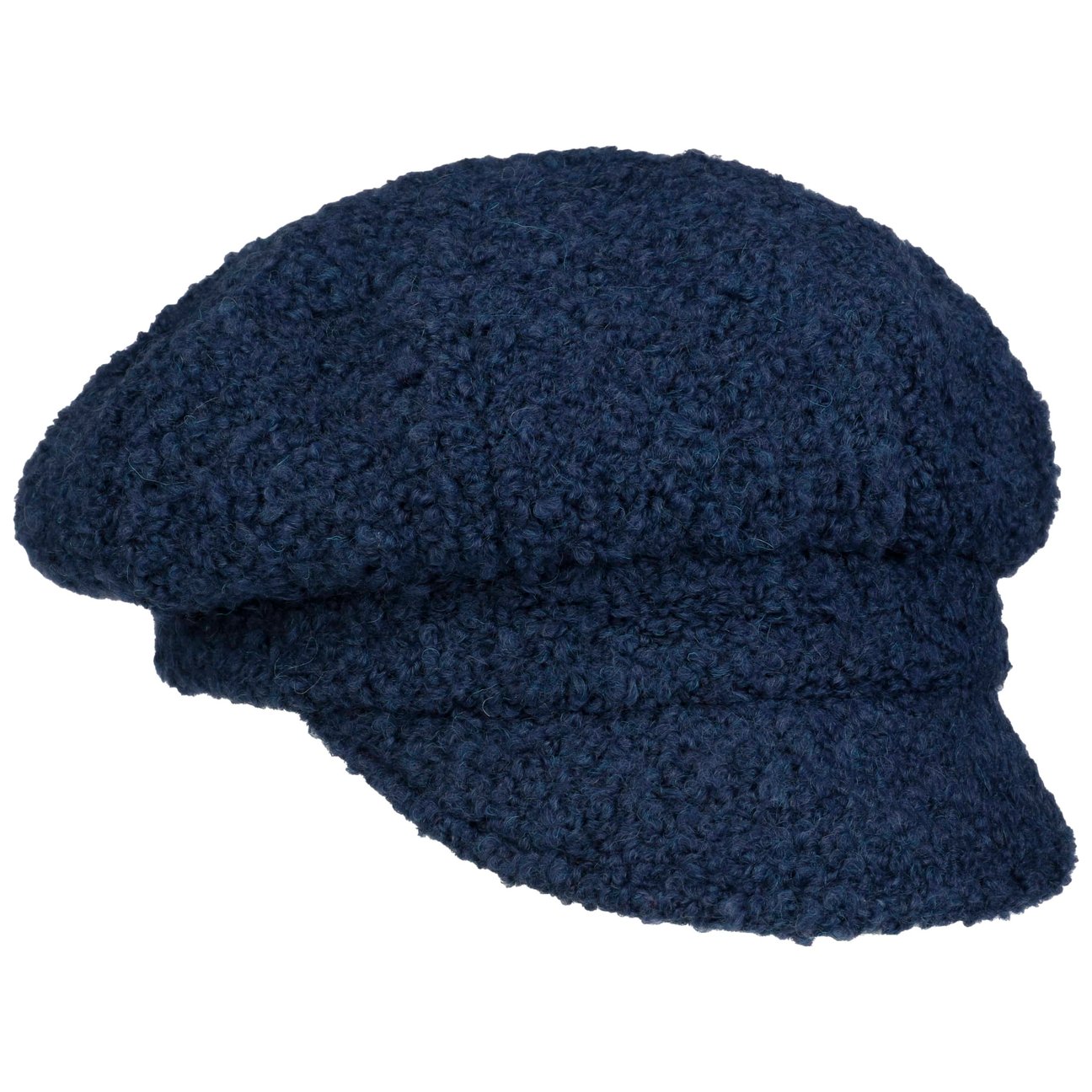 Gebeana Girls Blue Uni Bouclé Newsboy Cap By