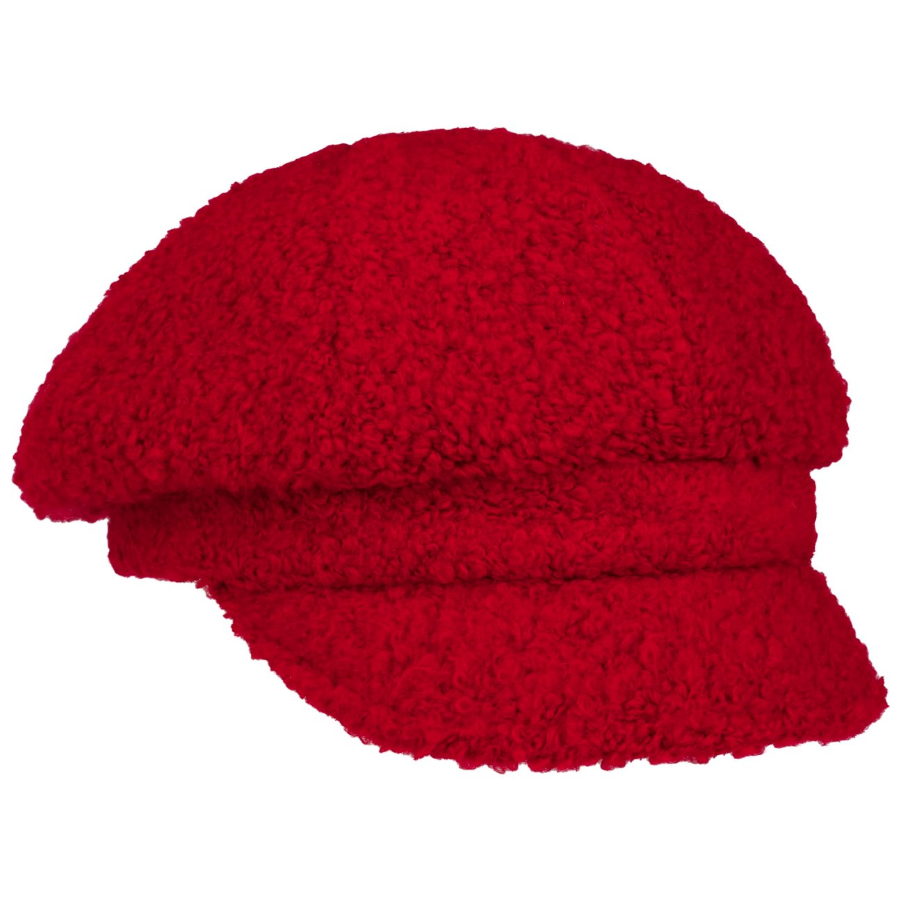 Gebeana Girls Red Uni Bouclé Newsboy Cap By