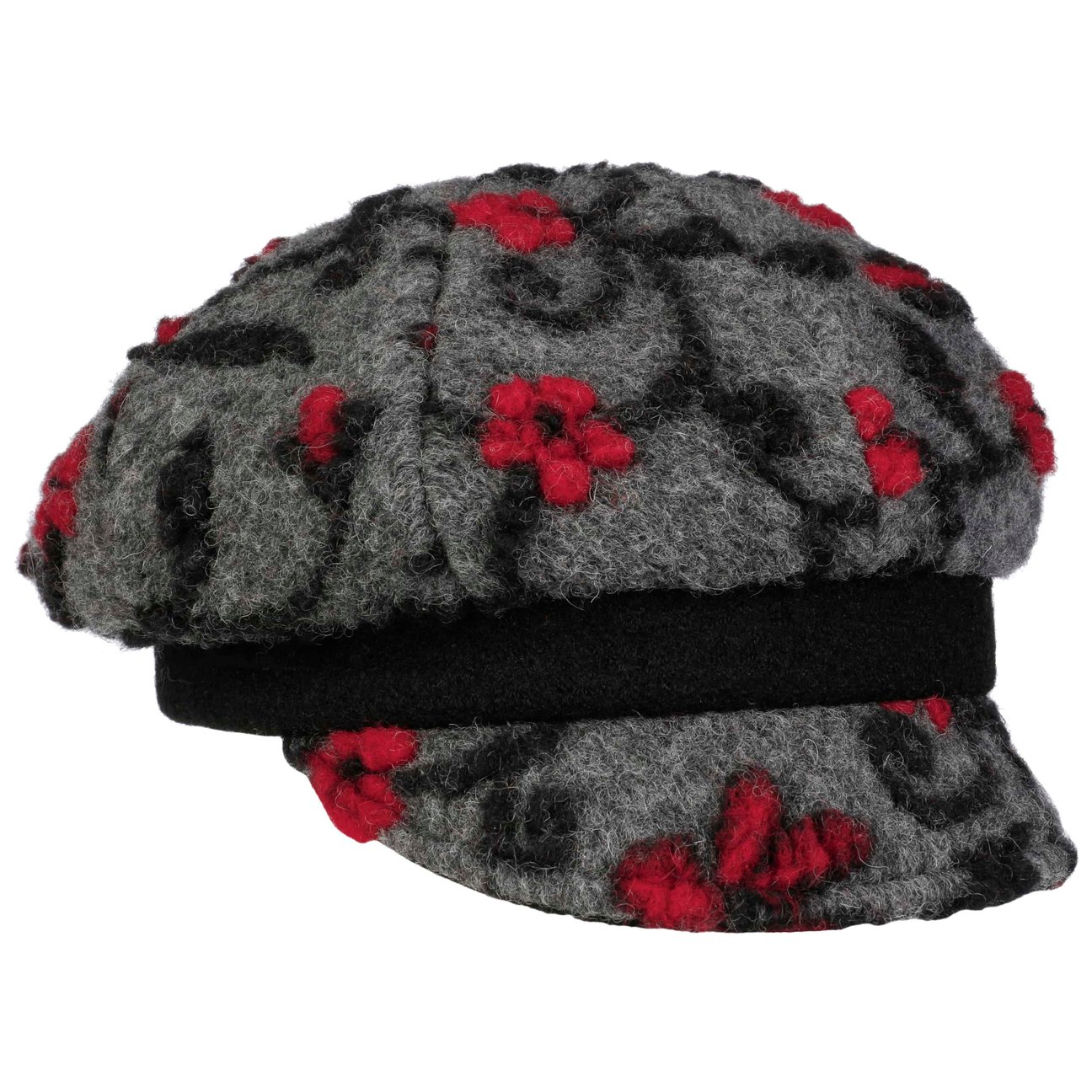 Gebeana Girls Anthracite Suvera Wool Newsboy Cap By