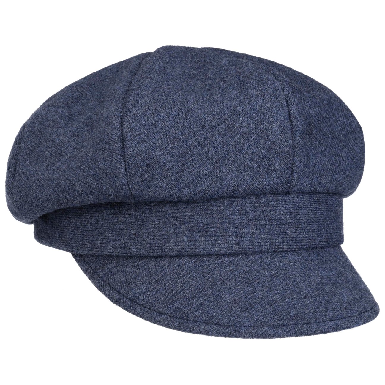 Gebeana Girls Blue Uni Merino Newsboy Cap By