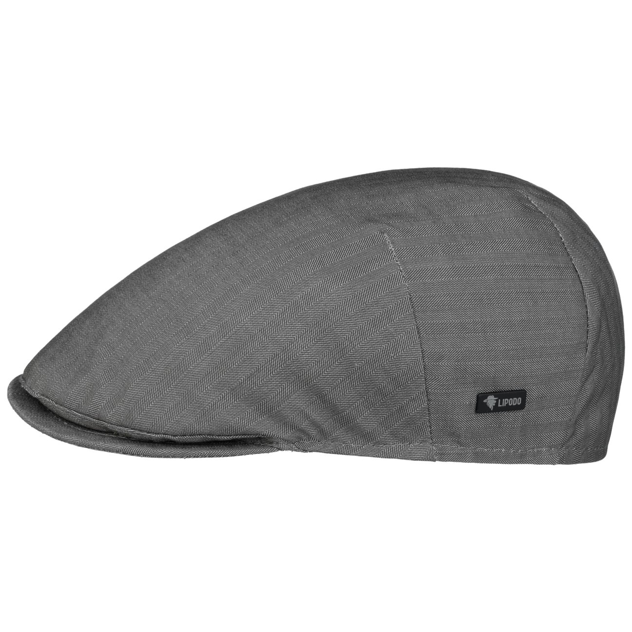 Lipodo Men's Grey Uni Light Flat Cap By