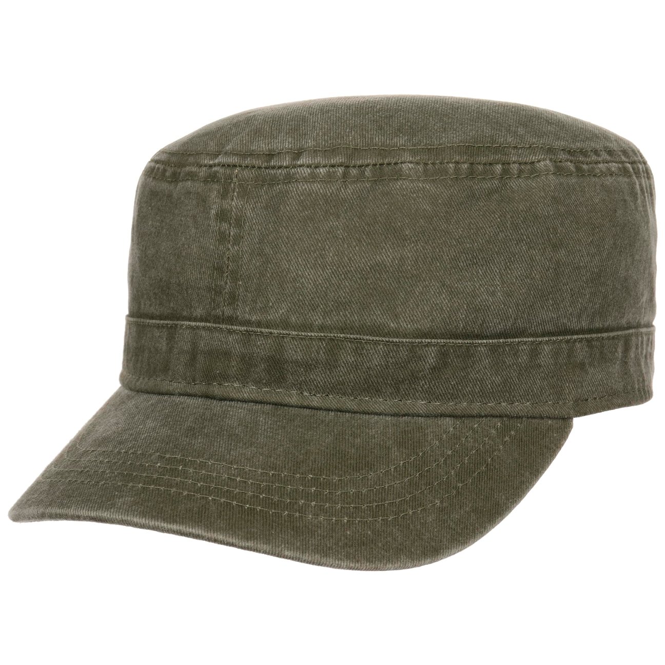 Lipodo Women's Olive Washed Cotton Army Cap By