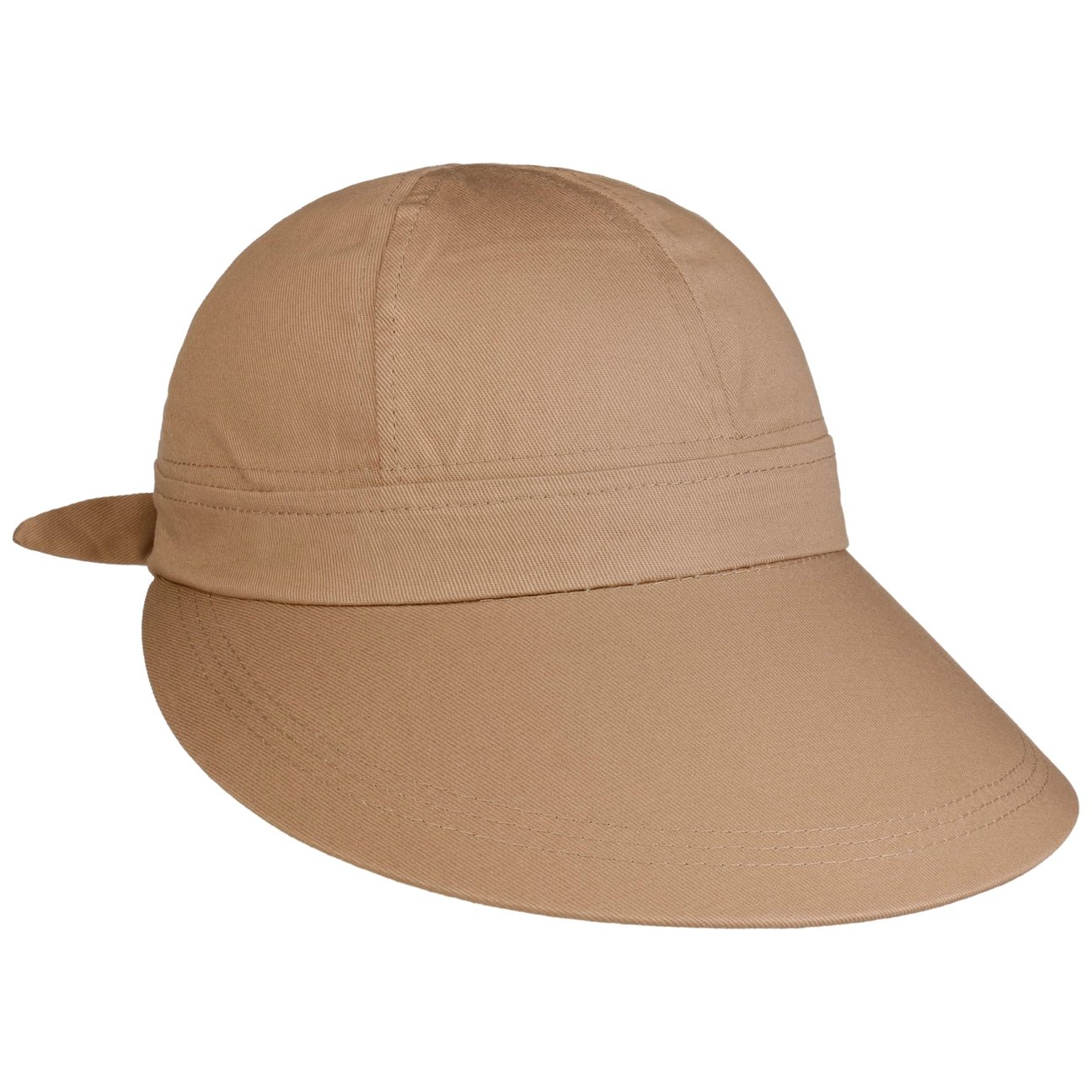 Lipodo Women's Dark Beige Uni Cotton Visor By