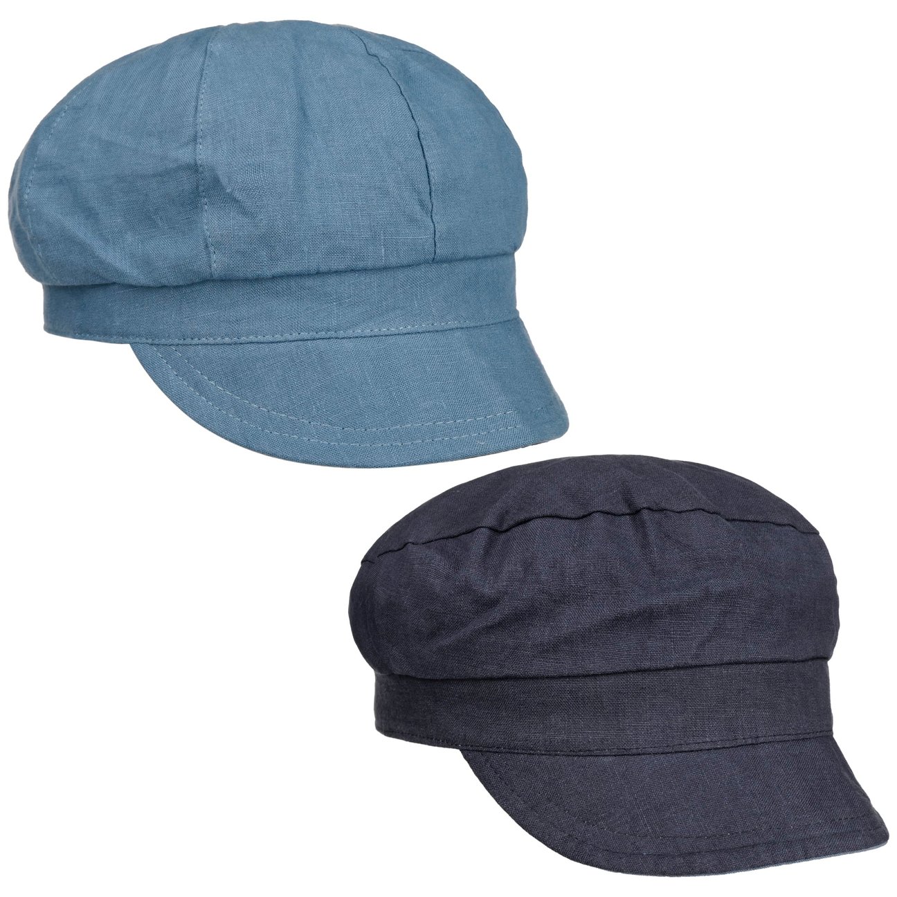 Lipodo Girls Blue Reversible Linen Cap By