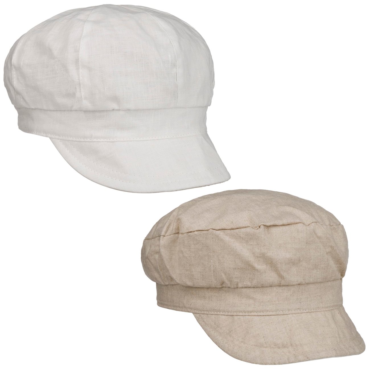 Lipodo Girls White Reversible Linen Cap By