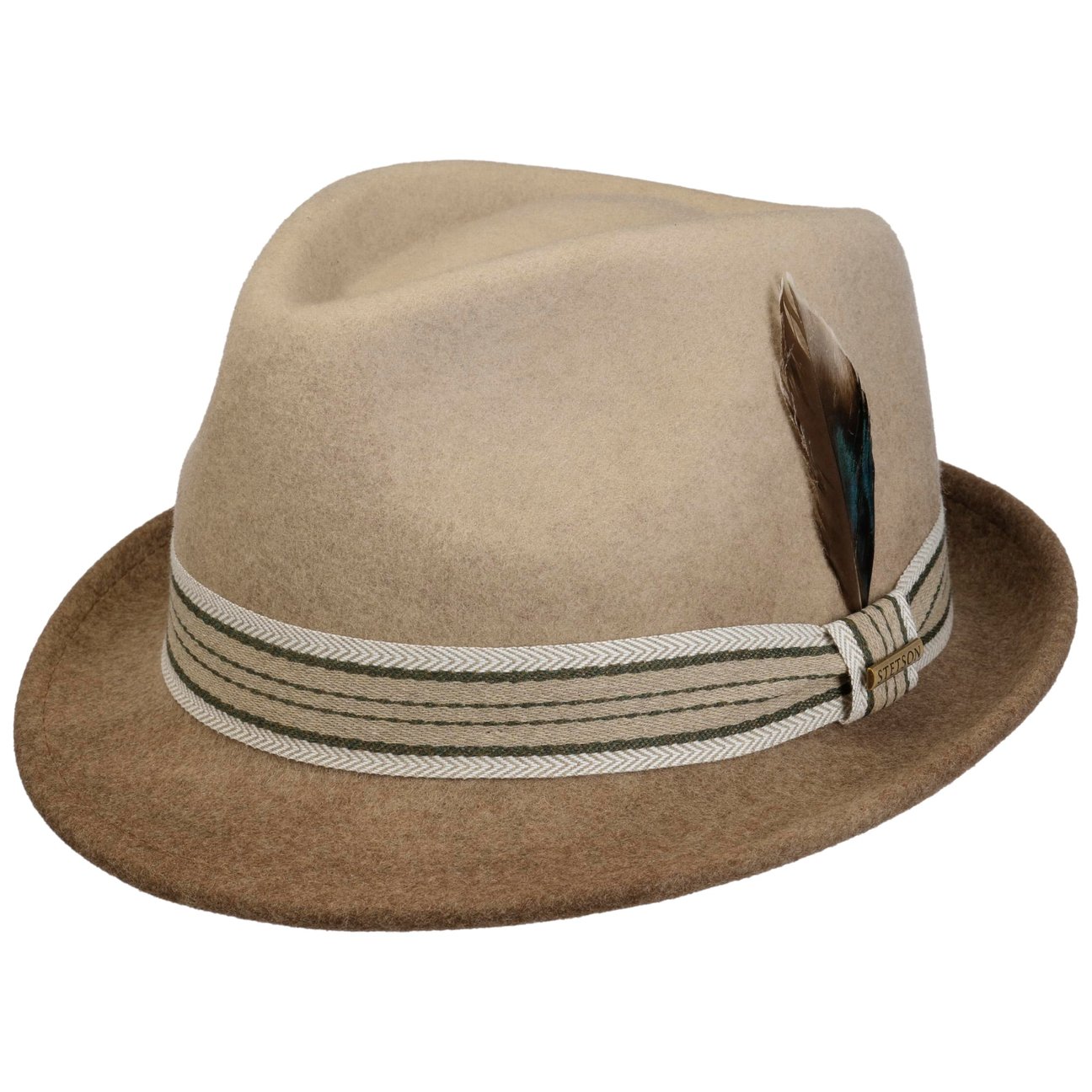 Stetson Beige-Brown Colour Degrade Trilby Wool Hat By