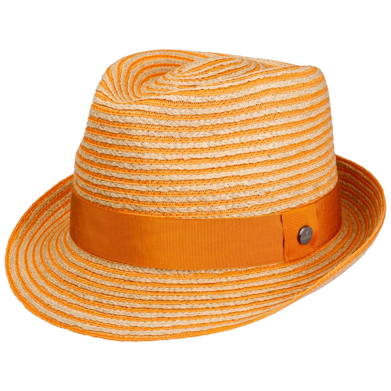 Lierys Women's Orange Light Twotone Trilby Straw Hat By