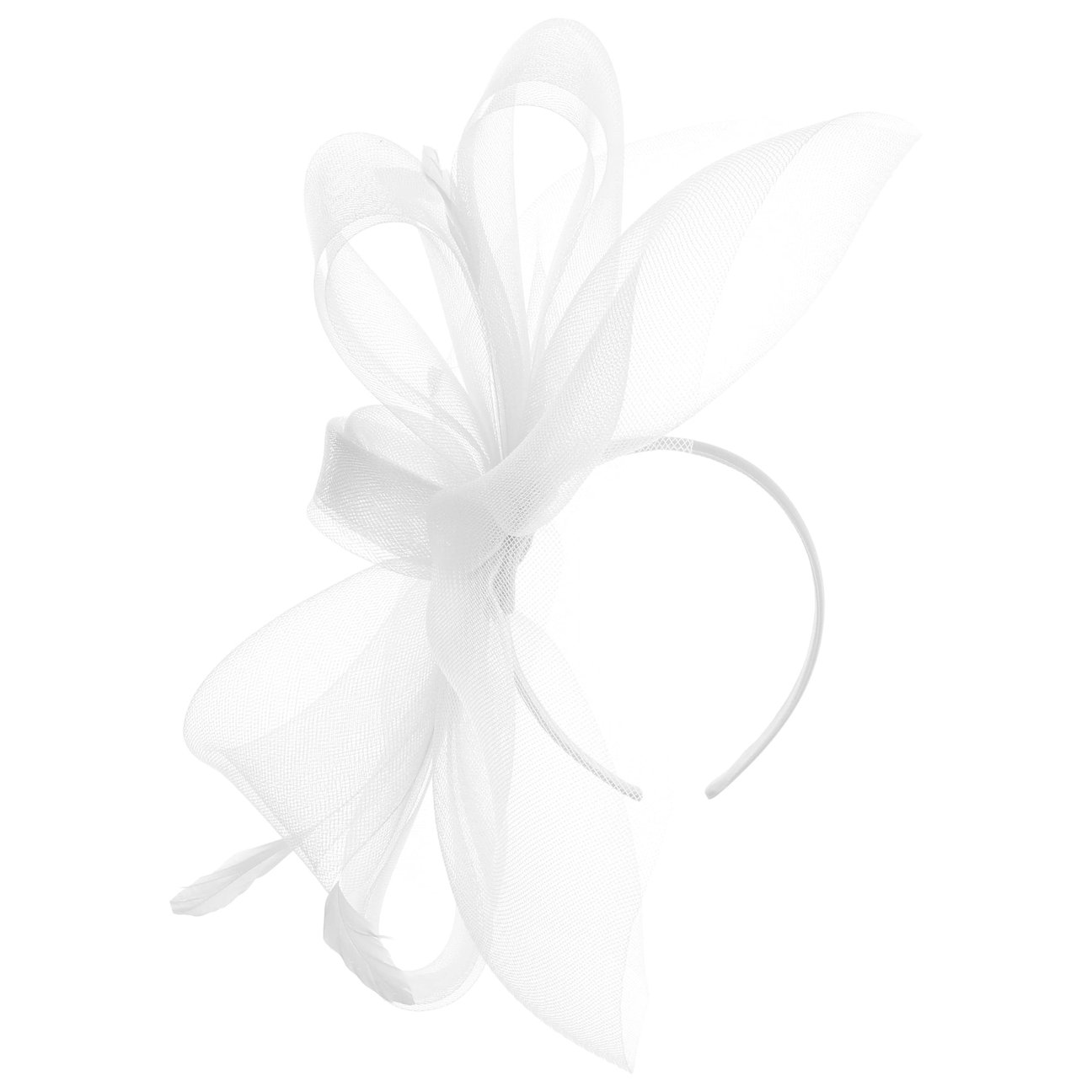 Mcburn Women's White Kamia Fascinator By
