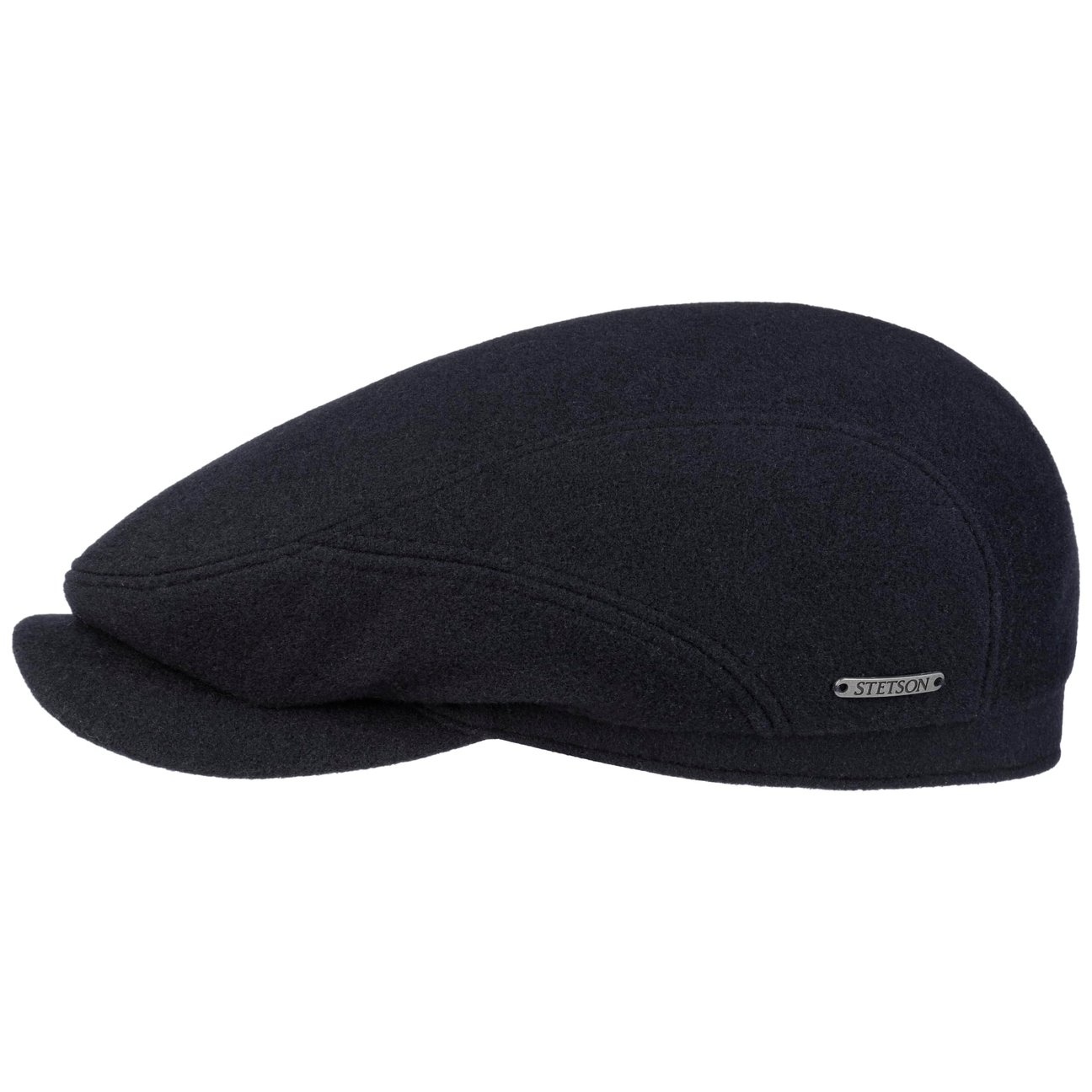 Stetson Navy Belfast Vedrick Wool Flat Cap By