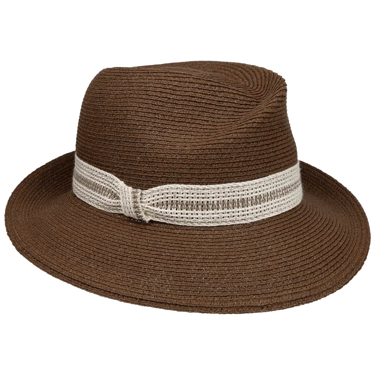 Mayser Women's Dark Brown Simone Raffia Hat By