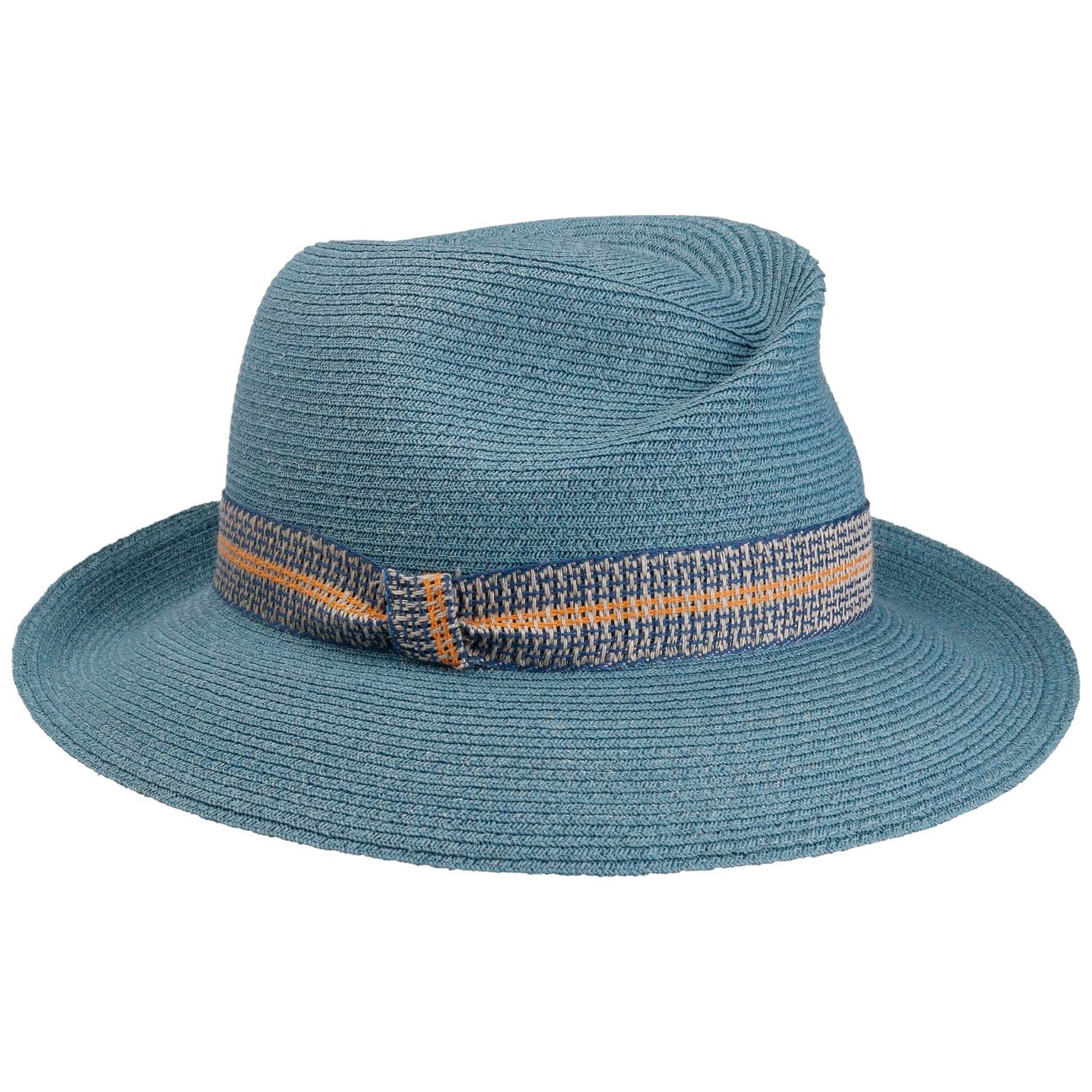 Mayser Women's Blue Simone Raffia Hat By