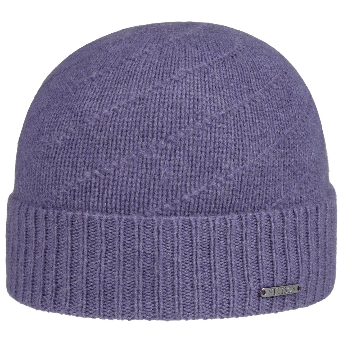 Stetson Women's Purple Mayville Cashmere Beanie Hat By