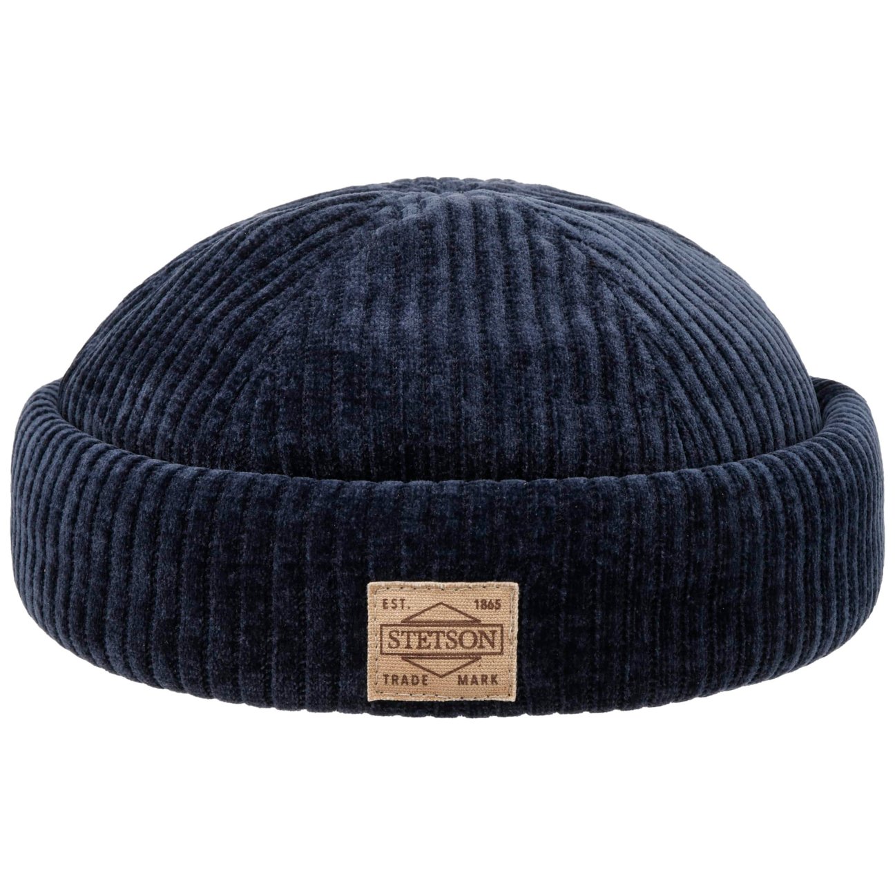 Stetson Navy Jersey Cord Docker Hat By