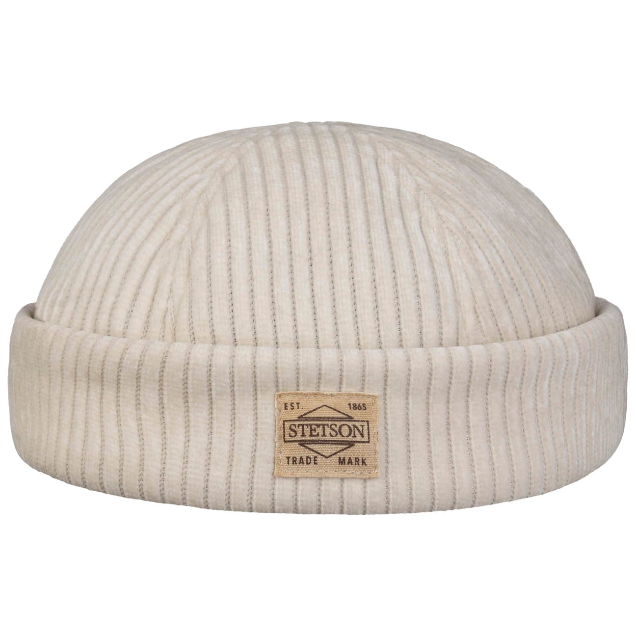Stetson Cream White Jersey Cord Docker Hat By