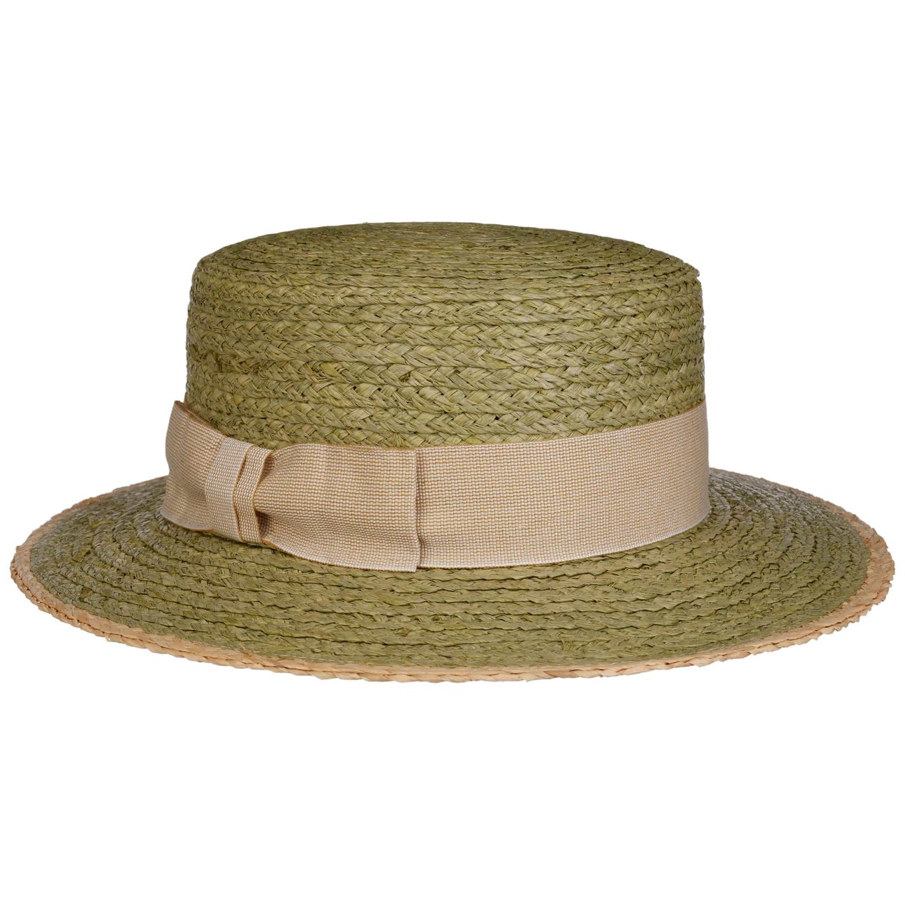 Hatshopping.co.uk Women's Olive Cannaregio Raffia Boater Hat