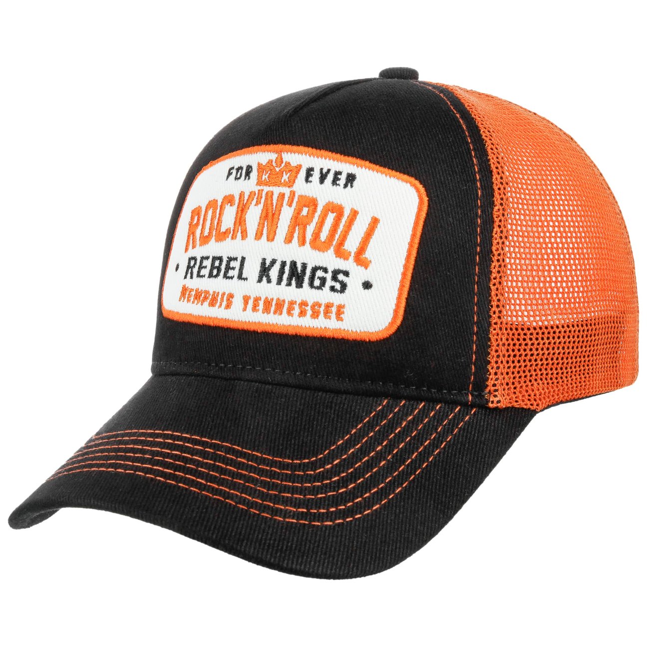 King Kerosin Women's Black Rebel Kings Trucker Cap By