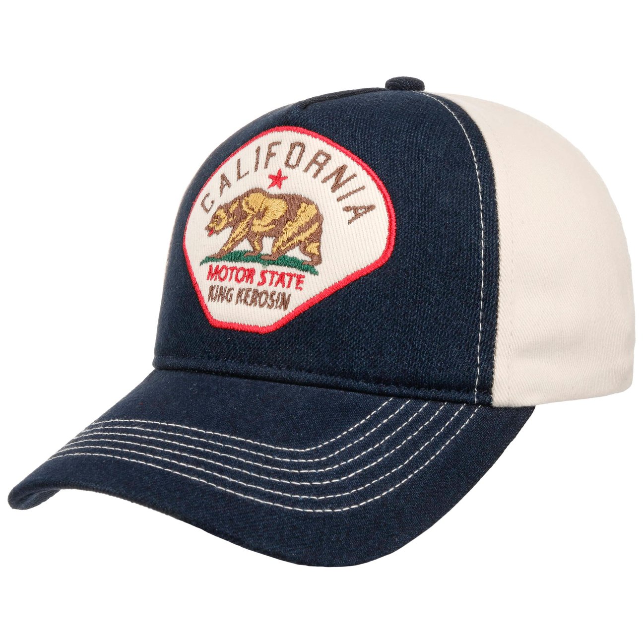 King Kerosin Women's Navy Motor State Trucker Cap By