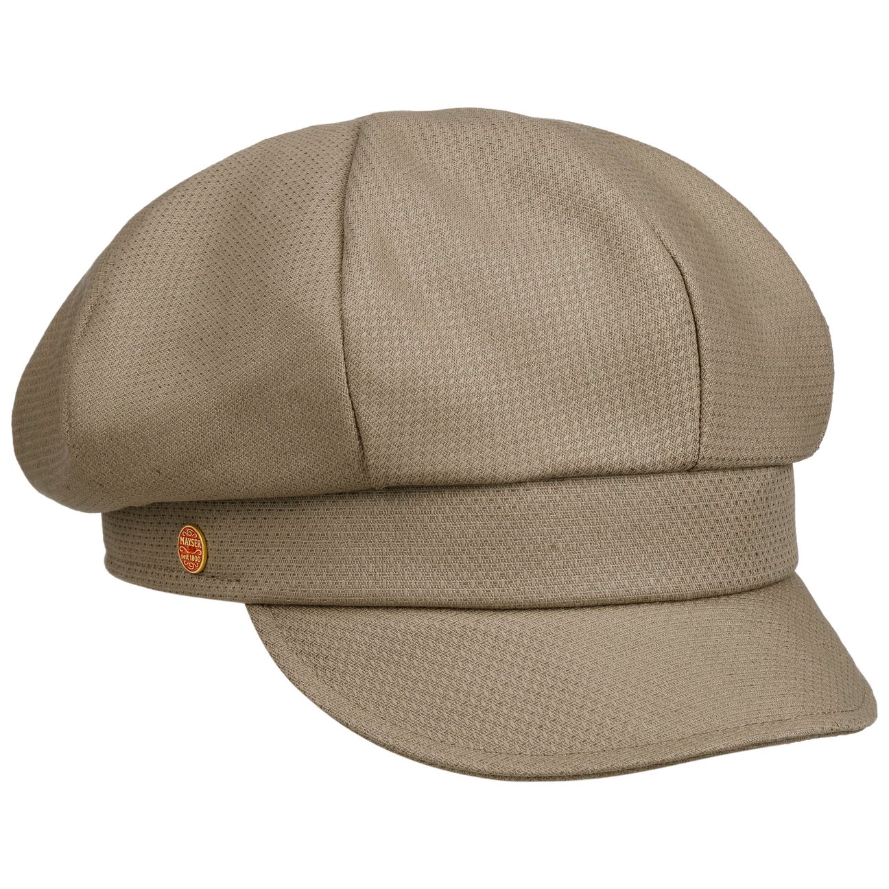 Mayser Girls Taupe Anja Light Cotton Newsboy Cap By