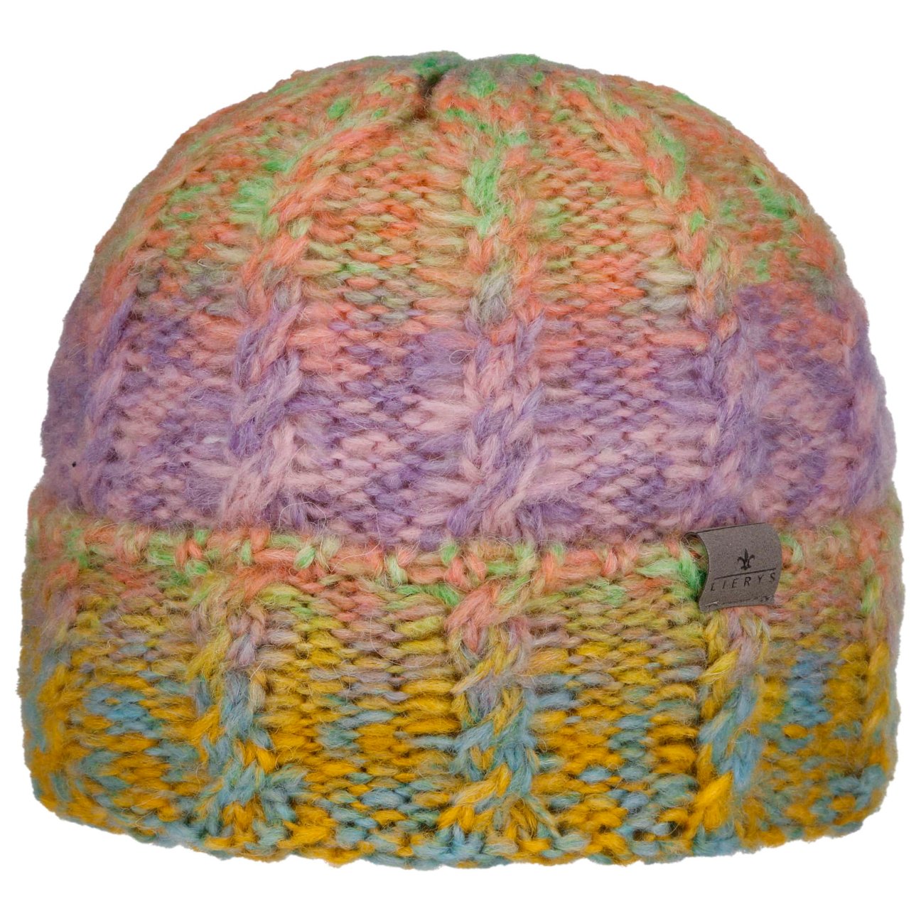 Lierys Women's Mixed Colours Bianda Beanie Hat With Cuff By