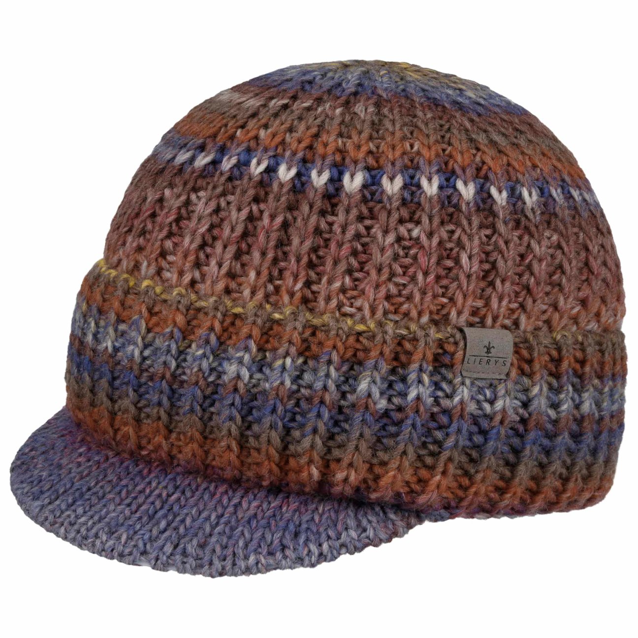 Lierys Women's Brown Viliona Knit Beanie With Peak By