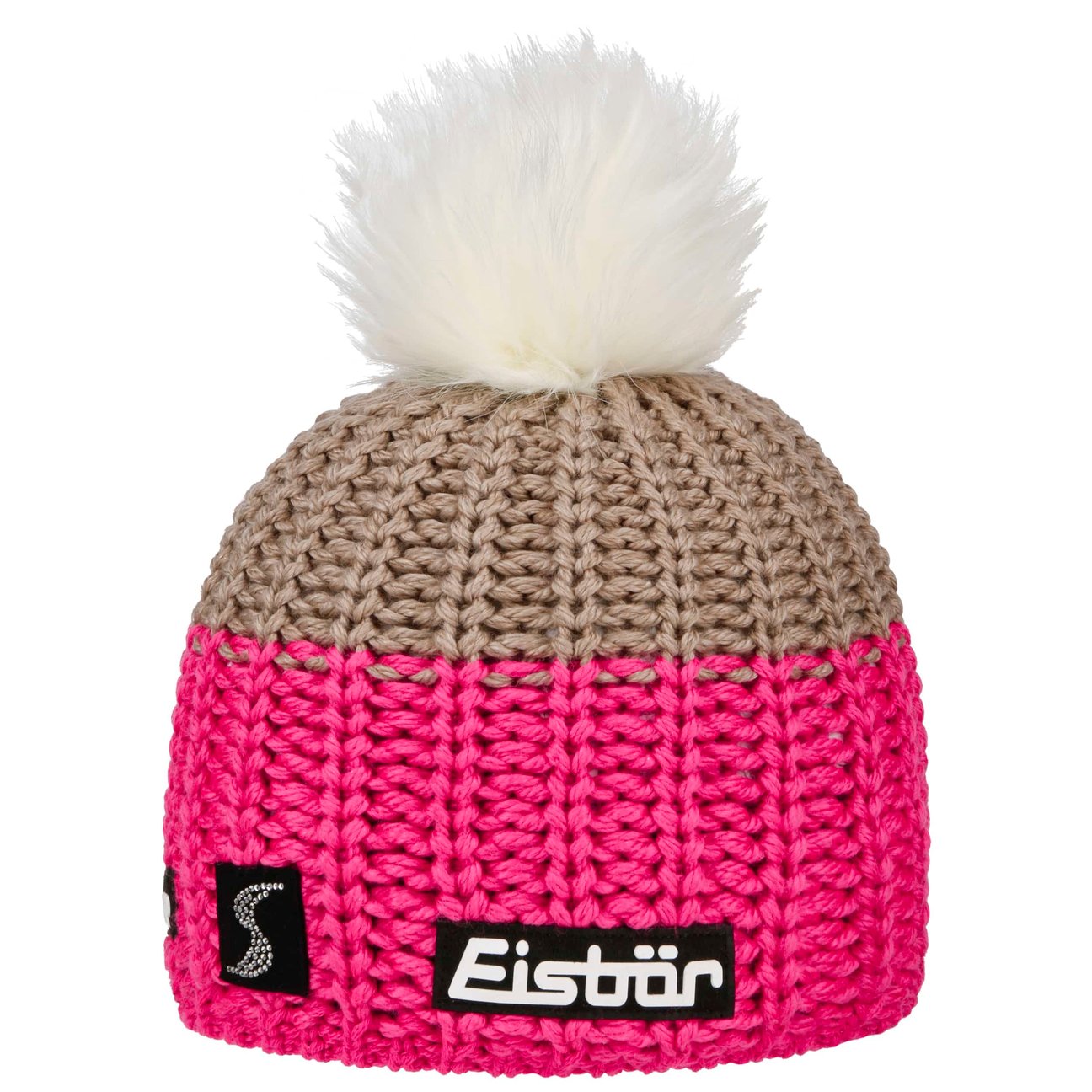 Eisbär Women's Pink Focus Lux Crystal Skipool Beanie By