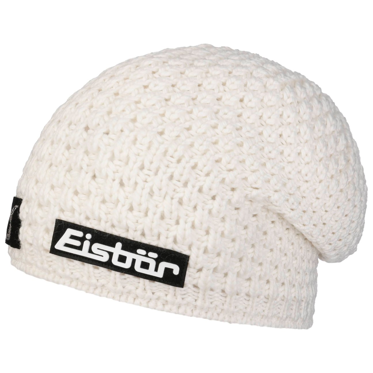 Eisbär Women's White Trail Crystal Skipool Beanie Hat By