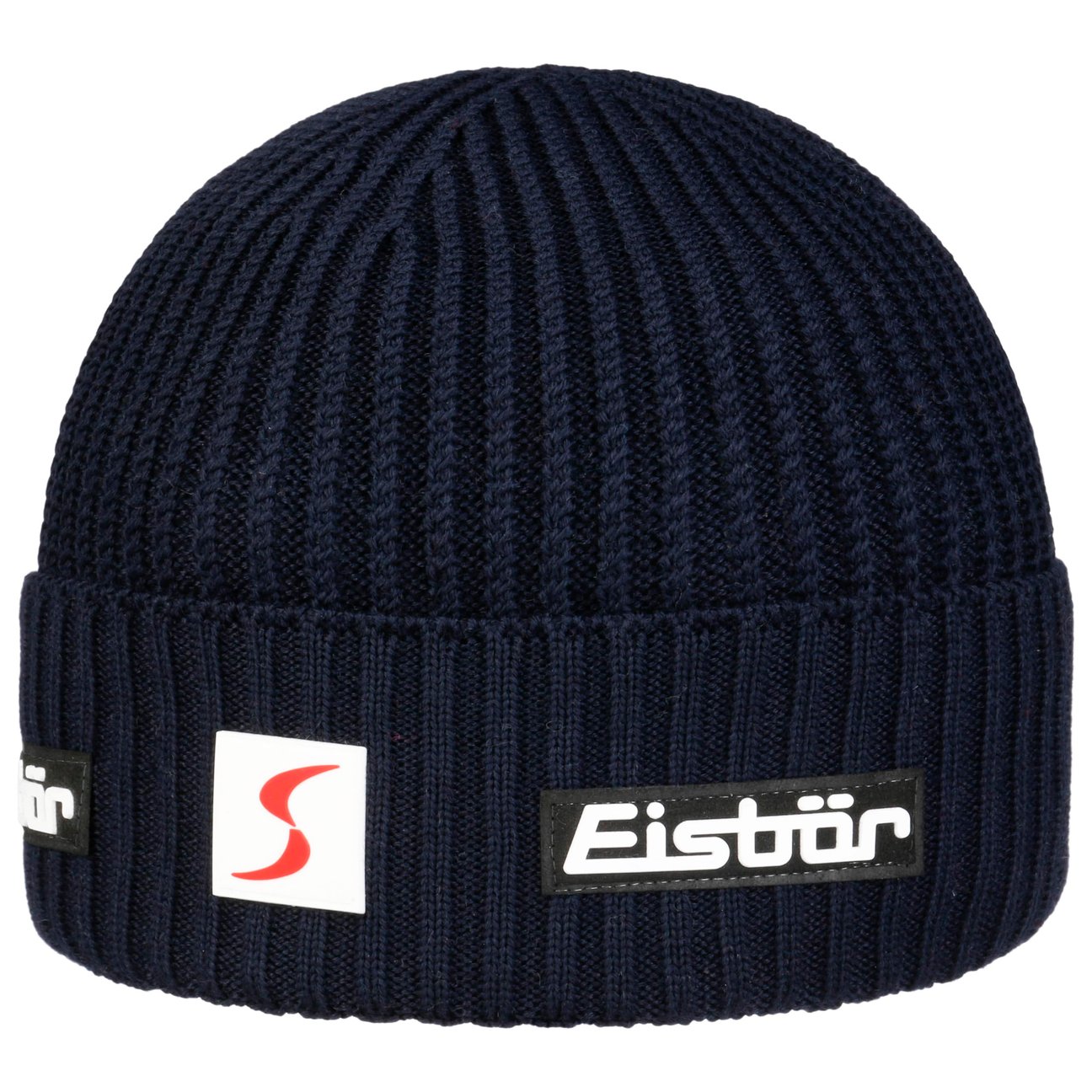 Eisbär Men's Navy Nordic Skipool Beanie Hat With Cuff By