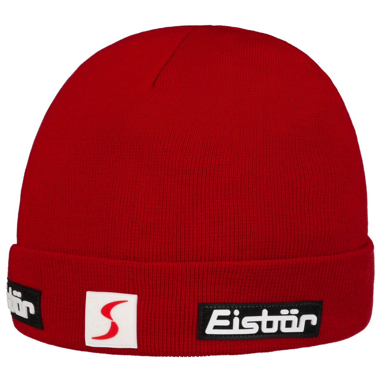 Eisbär Men's Red Renan Rl Skipool Beanie Hat With Cuff By