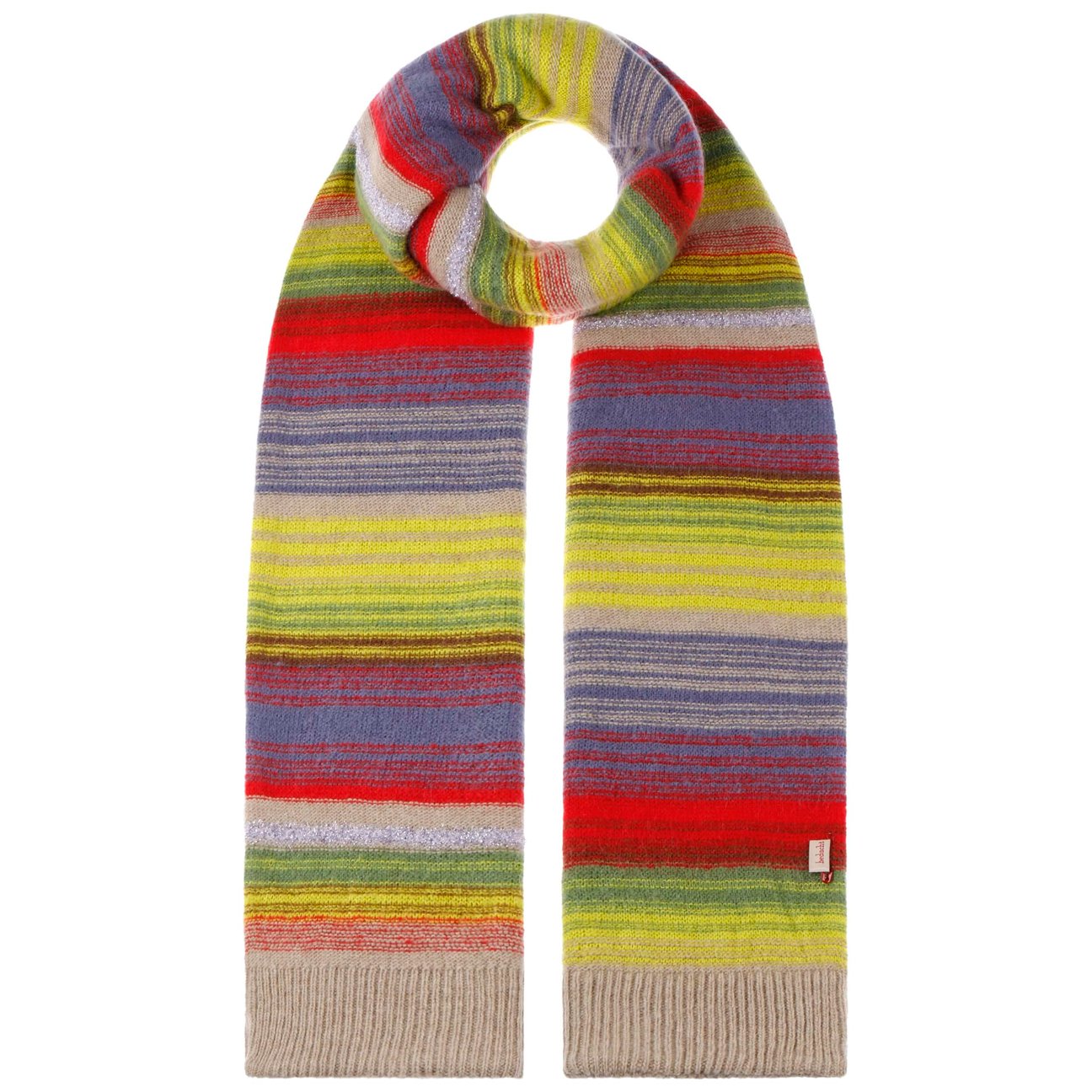 Bedacht Women's Mixed Colours Multicolour Wool Scarf By
