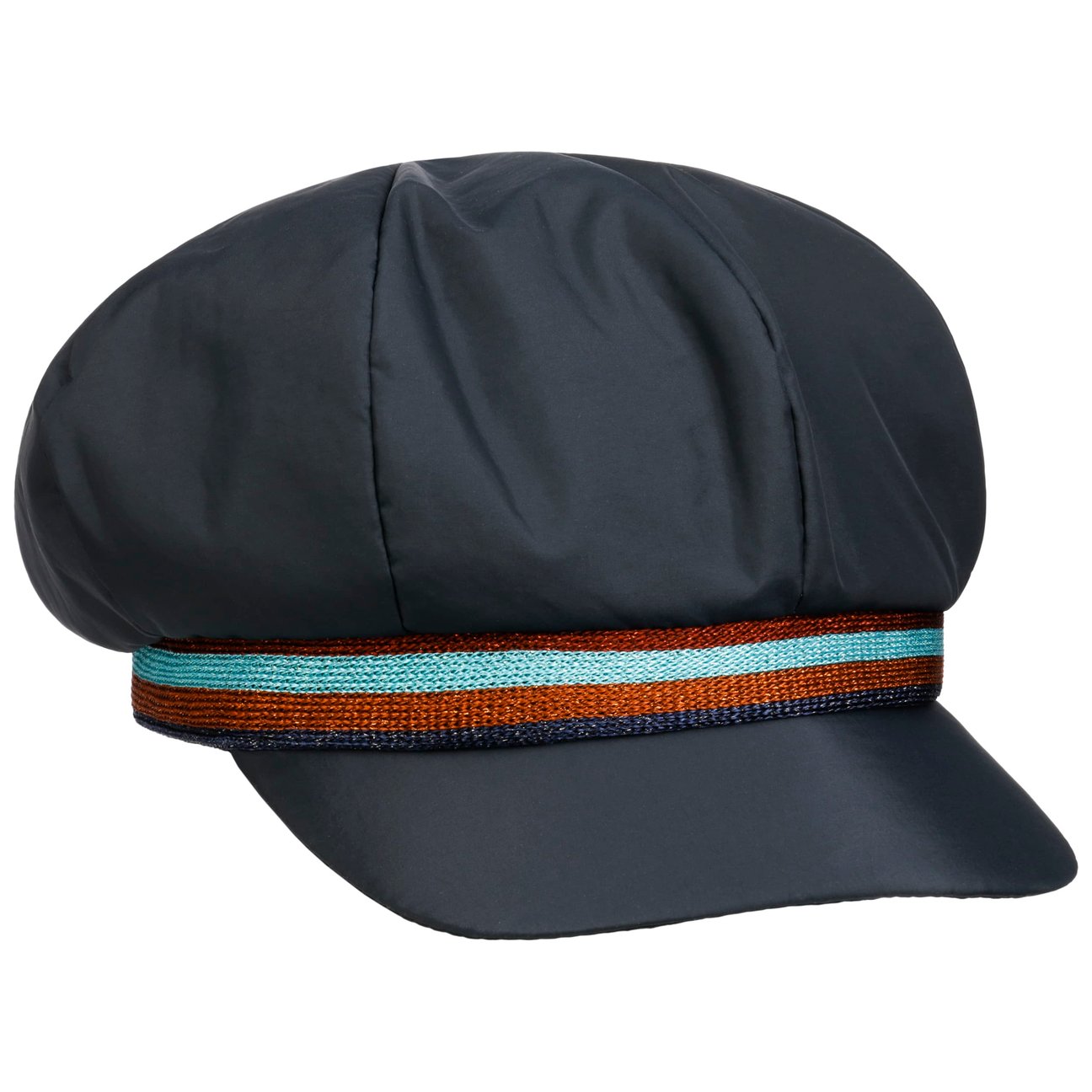 Bedacht Girls Navy Mejana Anti-Rain Newsboy Cap By