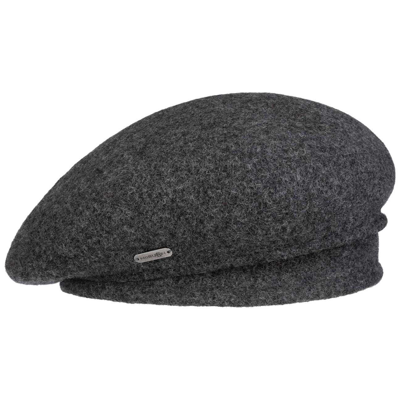 Mcburn Women's Anthracite Milled Wool Beret By