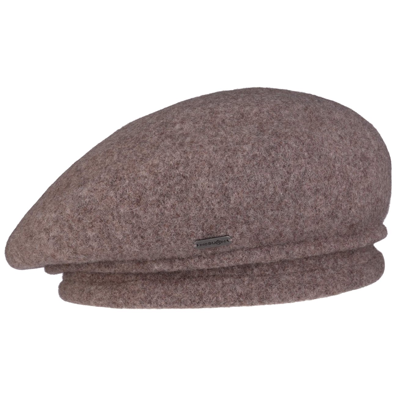 Mcburn Women's Taupe Milled Wool Beret By
