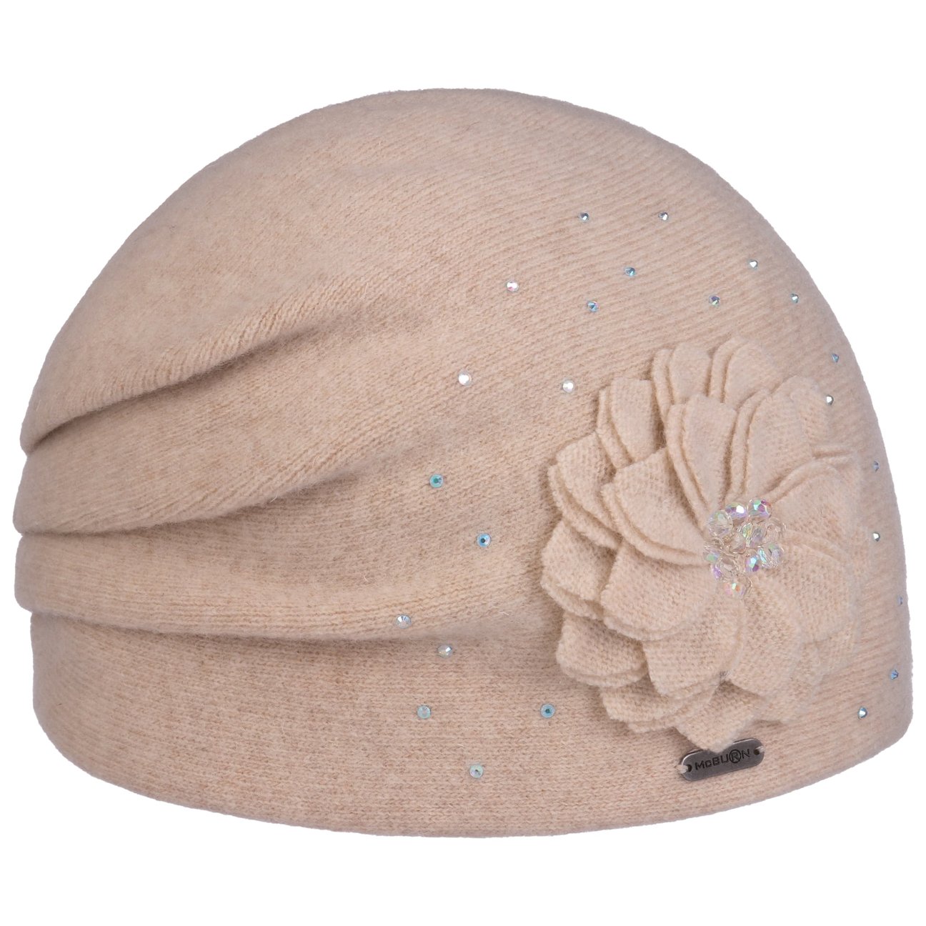 Mcburn Women's Oatmeal Calesa Wool Beanie Hat By