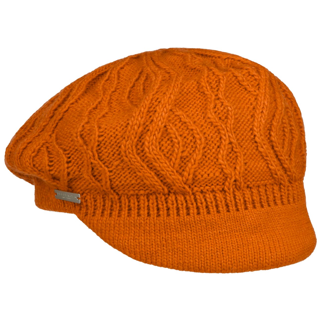 Seeberger Girls Rust Annelie Knit Newsboy Cap By