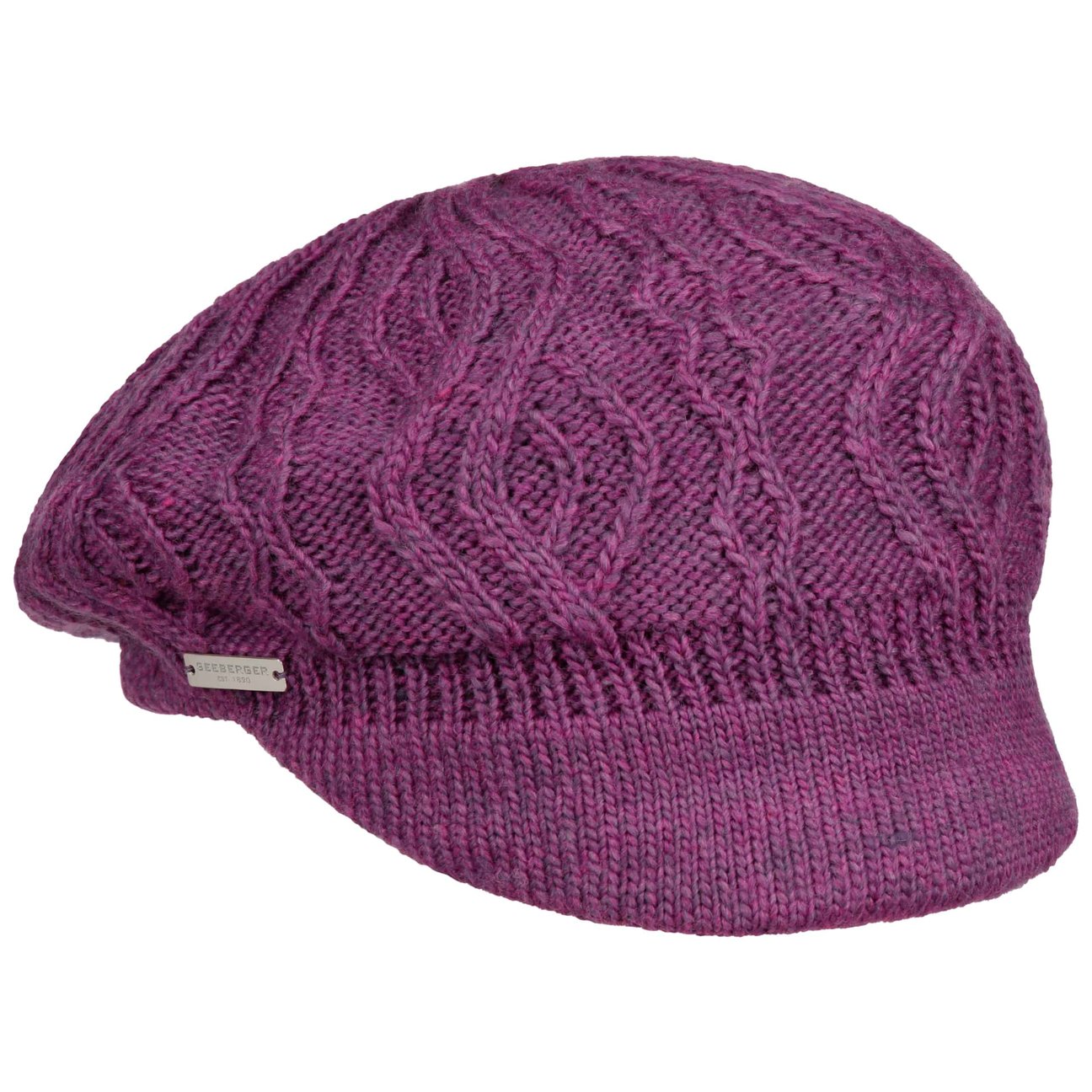 Seeberger Girls Violet Annelie Knit Newsboy Cap By